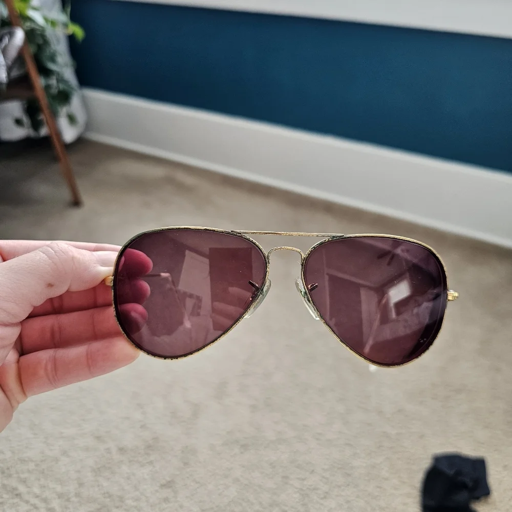 Vintage B&L Ray Ban USA sunglasses gold frames brown lenses